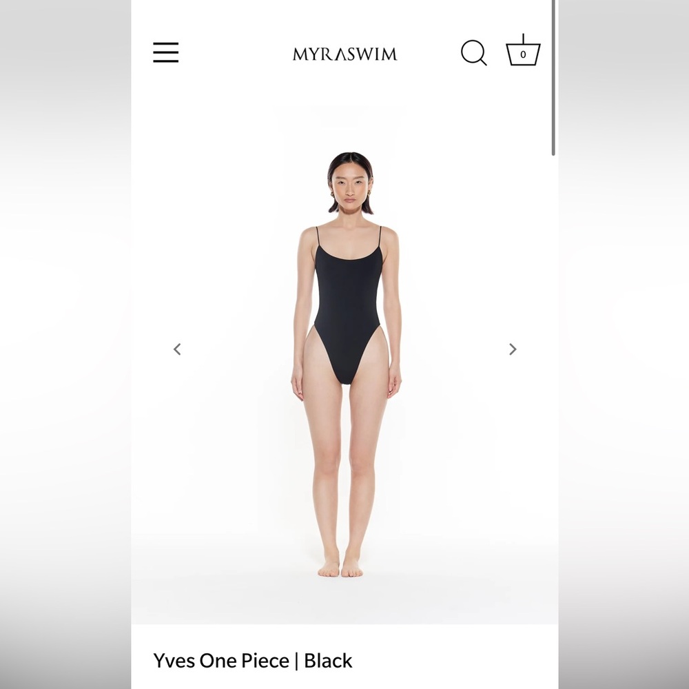 Myra Swim Yves One Piece - Black, size Small